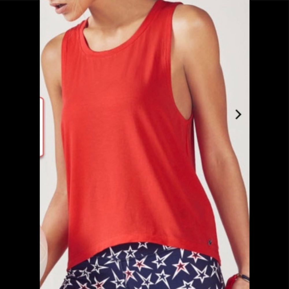 Loretta Tank Cherry Fabletics Large 10-12